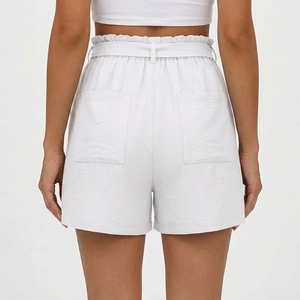 Women's Lightweight Drawstring Shorts with Functional Pockets <b>Elastic</b> <b>Waist</b> Casual Summer Bottoms for Fashion Retail - Product Image 5