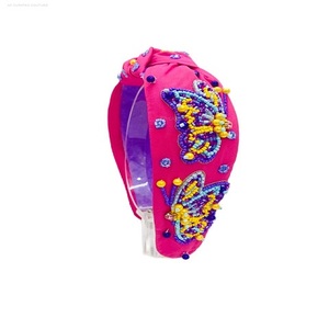 Beaded <b>Headbands</b> Trendy and Stylish Funky Designs Pretty Hair Ornaments Accessories <b>Fabric</b> Glass Beaded Knotted Style <b>Headbands</b> - Product Image 1