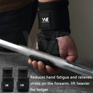 Crochets d'haltérophilie de forme physique avec le soutien de taux de gros du néoprène pour des crochets d'haltérophilie d'entraînement de gymnase - Product Image 4