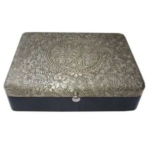 Boîte à bijoux de luxe décorative en métal de la meilleure qualité pour la décoration intérieure et l'article de cadeau dans un design élégant - Product Image 4