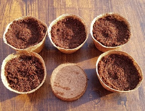 NUEVO MATERIAL COIR DIC COIR DISK SUELO FORMA REDONDA FIBRA DE COCO DIC PELLETS DE COIR PARA SIEMBRA DE VIETNAM/ AMELIA + 84855014447 - Product Image 5