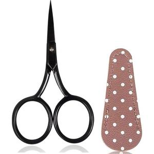 Ciseaux à broder droits de qualité industrielle noirs, bord lisse, acier inoxydable, outil de coupe multi-usages - Product Image 1