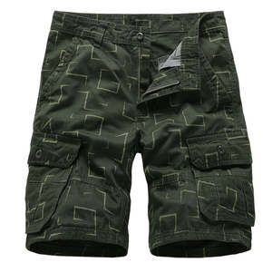 Vente directe d'usine Shorts cargo pour hommes de style urbain, taille élastique, en coton de qualité, respirants et imperméables (vérifié par PayPal) - Product Image 3