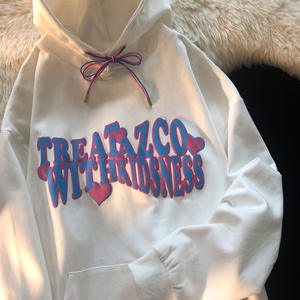 Lanwo Unisex Cozy Baggy Hoodie Custom 3D para Puff Print Solid Graphic Foam Winter Season Washed Techniques Hombres con capucha Digital - Product Image 2