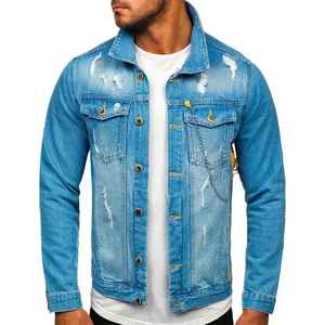 Nouvel arrivage Meilleure vente Veste en jean pour homme Durable Confortable Vente en gros Service OEM Meilleure vente Veste en jean classique pour homme - Product Image 1