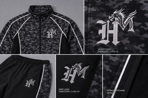 Factory Wholesale Men's High Quality Breathable Plus Size Fleece Winter <b>Tracksuit</b> Set Custom Logo Solid Pattern Active - Product Image 5