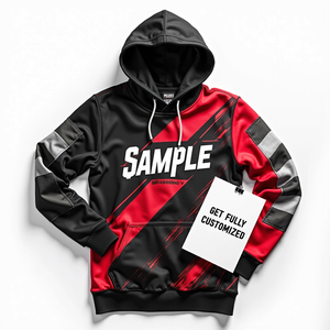 Sudadera con Capucha Sublimada de Invierno para Hombre, Sudadera Holgada de Forro Polar, Duradera, Personalizada, Estilo Urbano, Ecológica, Transpirable, de Poliéster/Algodón - Product Image 5