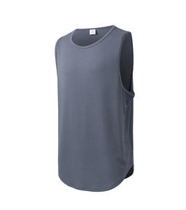 Gilet de sport pour homme - Respirant, séchage rapide, tissu en coton et bambou, écologique, vêtements de sport pour la salle de sport - Product Image 3