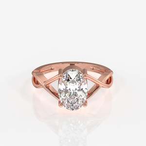 Oval Cut Moissanite Diamond Engagement <b>Ring</b> 18K Gold Elegant and Luxurious - Product Image 6