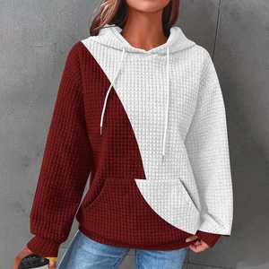 Sweat-shirt à capuche à manches longues pour femme, impression personnalisée du logo, sweat-shirt à capuche avec poches, sweat-shirt surdimensionné pour femme - Product Image 3