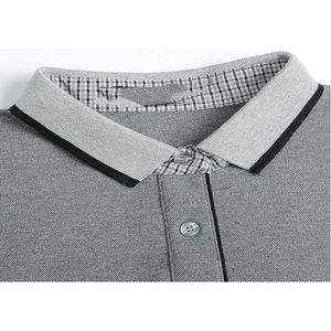 Polo d'été 100% coton personnalisé pour hommes, manches courtes de haute qualité avec un design simple et un motif imprimé confortable - Product Image 5
