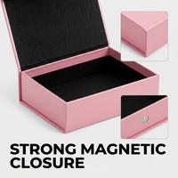 Insert en velours pour cadeaux d'entreprise et événements, emballage cadeau en papier haut de gamme, OEM/ODM, fenêtre découpée, présentoir de produit élégant