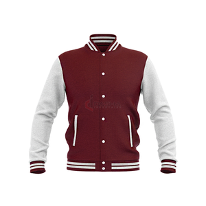 Print Embroidered Letterman <b>Baseball</b> Bomber <b>Jacket</b> <b>Mens</b> Wholesale High Quality Canvas Stand Collar - Product Image 1