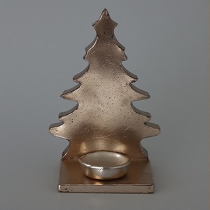 Panier d'arbre de Noël Noel classique avec surface en métal doré poli conçu pour éclairer chaque pièce avec Grace Holiday Joy - Product Image 6