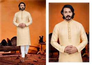 Dernière collection de kurtas pyjamas pour hommes avec veste, look superposé élégant, parfait pour les mariages d'hiver et les réceptions - Product Image 4