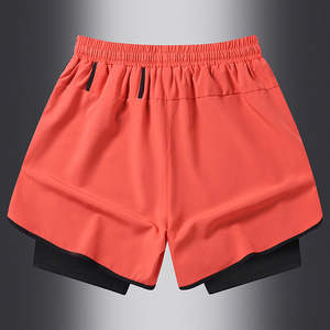 Pantalones cortos deportivos para correr 2 en 1 para hombre, pantalones cortos de verano para correr, gimnasio, pantalones cortos de malla para hombre, Joggers, Fitness, entrenamiento atlético, gimnasio - Product Image 3