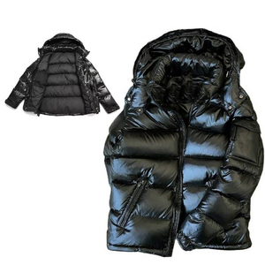 เสื้อแจ็คเก็ตขนเป็ดตัวใหญ่สำหรับผู้ชายเสื้อแจ็คเก็ตมีฮู้ดสำหรับฤดูหนาวออกแบบโลโก้ได้ตามต้องการ - Product Image 1