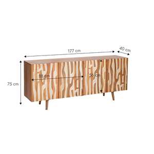 Aparador de madera de mango Anton - Product Image 5