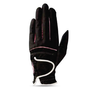 Gants de golf de sport en gros de haute qualité 99% cuir véritable Cabretta respirant léger avec des poignées de couleurs personnalisées - Product Image 1