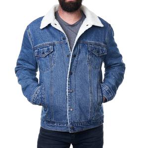 Chaqueta de mezclilla de manga larga unisex en estilo vintage único cuello alto bordado tallas todas para hombres parejas otoño-desgaste al por mayor - Product Image 4