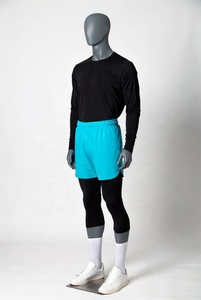 Premium Quality High Waist Activewear Sublimation Short Double Layer Awrah Shorts for Muslim Men <b>Islamic</b> Swimwear Knee Length - Product Image 2