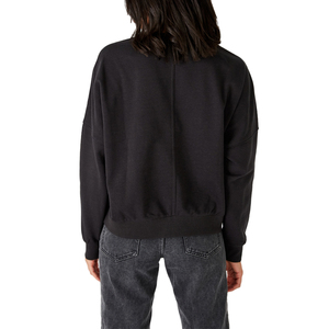 Sweat-shirt personnalisable pour femme, coupe ample, manches longues, couleur unie, style streetwear, respirant, en coton, décontracté, hiver - Product Image 3