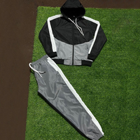 Survêtement d'été personnalisable pour homme grande taille 2025 – Veste zippée respirante à séchage rapide en nylon et coupe-vent deux pièces de haute qualité