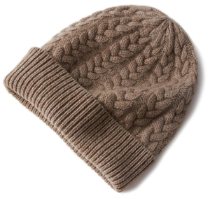 Hot Sale Cable Knit Cashmere Wool Hat Beanie Warm Winter Soft Knitted Kids or Adults Knit Hats Beanie - Product Image 3