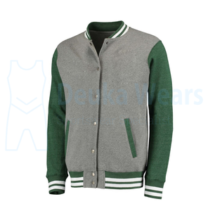 Vestes de baseball élégantes en cuir avec poche, broderie en chenille, design personnalisé OEM, pour l'hiver - Product Image 5