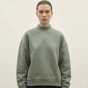 เสื้อสเวตเชิ้ตคอเต่าทรงบ็อกซี่ ผ้าถักเนื้อหนาพิเศษ สำหรับฤดูหนาว คุณภาพพรีเมียม ขายส่ง สีเขียวเซจ สไตล์สตรีทแวร์ - Product Image 1