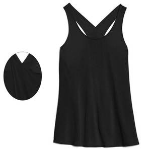 Femmes respirant été décontracté Gym débardeurs coupe ample dos nu Muscle Racerback solide et imprimé Yoga hauts tissu tricoté - Product Image 4