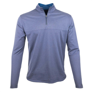 Chemises de sport de course à pied à séchage rapide personnalisées pour hommes Active Athletic Tops à manches longues 1 quart Zip Pullover Hommes T-shirts - Product Image 1