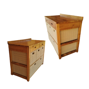 Armoire seau moderne pour meubles de salon Table d'appoint en bois massif Armoire de rangement avec 6 tiroirs directement en usine - Product Image 3