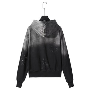 Sweats à capuche grande taille pour hommes, sweats à capuche délavés à l'acide, imprimés pour hommes, printemps, vêtements de rue, sweats à capuche stylés - Product Image 3