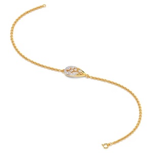 Bracelet en diamant cultivé en laboratoire 14k, diamant cultivé en laboratoire, bracelet en diamant délicat pour femme Bracelet en diamant cultivé en laboratoire pour mariage - Product Image 2
