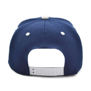 Casquette Snapback Unisexe 6 Panneaux en Coton Bleu avec Logo Brodé, Ajustable, Style Urbain Décontracté pour Adultes - Product Image 2