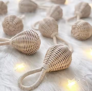 เครื่องเขย่าหวายเด็กทำด้วยมือของเล่นสถานรับเลี้ยงเด็กทำจากหวายโบโฮ - Product Image 4