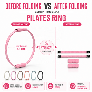 Core Workout Pilates <strong>Ring</strong> Magic <strong>Circle</strong>, Silicone Yoga <strong>Ring</strong> for Women, Custom Logo Fitness <strong>Circle</strong> for Thigh &amp; Leg Exercise - Product Image 2