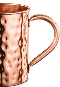 Best Quality Handmade <b>Metal</b> Hammered Water Mug With Copper <b>Straws</b> for Restaurant Hotel Parties - Product Image 4