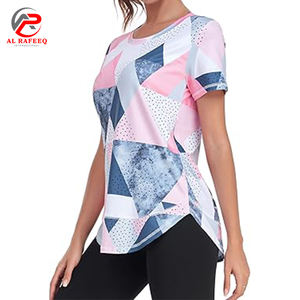 เสื้อยืดแขนสั้นลำลองสำหรับผู้หญิงสไตล์คลาสสิกเสื้อยืด180คอกลมผ้าระบายอากาศได้ดีพิมพ์ซับลิเมชันตามสั่งฤดูร้อน - Product Image 4