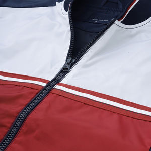 Chaqueta Bomber Personalizada OEM para Hombre, con Cierre, Resistente al Viento, Ecológica, Delgada, de Secado Rápido, Transpirable, con Bloques de Color a la Moda - Product Image 2