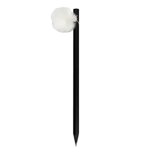 Crayon promotionnel personnalisé avec pompon Huittinenu, gadgets pour stylos - Product Image 1