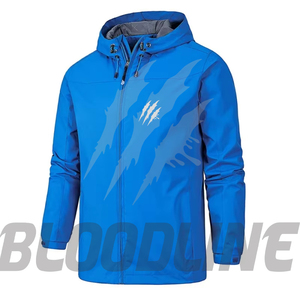 Men's Color Blocking <b>Waterproof</b> Breathable Windproof Eco-Friendly Quick Dry <b>Thin</b> Embroidered Puffer <b>Jacket</b> Zipper Closure Formal - Product Image 6