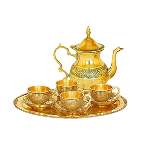 Brass Metal Tea Coffee Pot Classic Luxury Design & Kitchen Tea Pot - Product Image 3