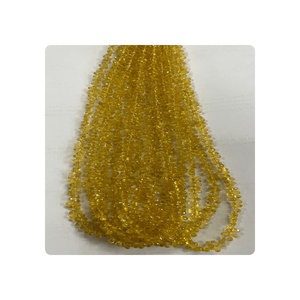 Prix usine Naturel Jaune Saphir À Facettes Briolette Larmes 3-4mm 17 Pouces Perles En Vrac Perles De Pierre - Product Image 2