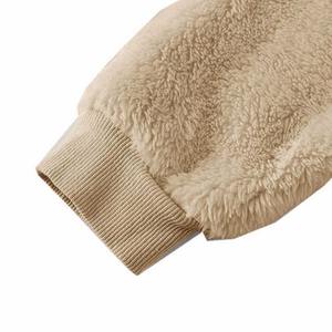 New Unisex <b>Sherpa</b> Pullover <b>Hoodie</b> High Quality Heavy Cotton Puller Fleece Customizable 3D Fashion Wholesale Blank <b>Hoodie</b> Various - Product Image 4