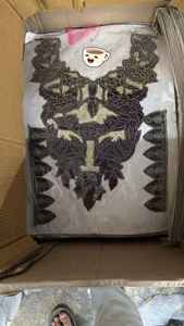 Dernières appliques en dentelle à sequins floraux brodés hydrosolubles pour cols et cols de chemisier, pour robes et chapeaux, en gros - Product Image 4