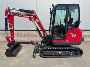 Mini-excavatrice sur chenilles Yanmar SV26 de 2,6 tonnes, compacte, à queue zéro, pour la construction, l'agriculture et l'aménagement paysager - Product Image 6
