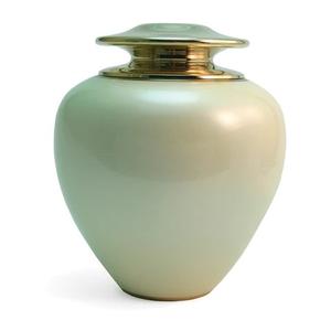 Satori Cremation Urn in Glossy Yellow European Style Luxury Modern Design Customized Colour for Adult Ashes Wholesale Price <b>Jars</b> - Product Image 4