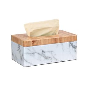 Decoración de Mesa para Fiesta de Cumpleaños, Caja de Servilletas Rectangular de Madera, Decoración de Mesa, Papel para Servilletas - Product Image 1
